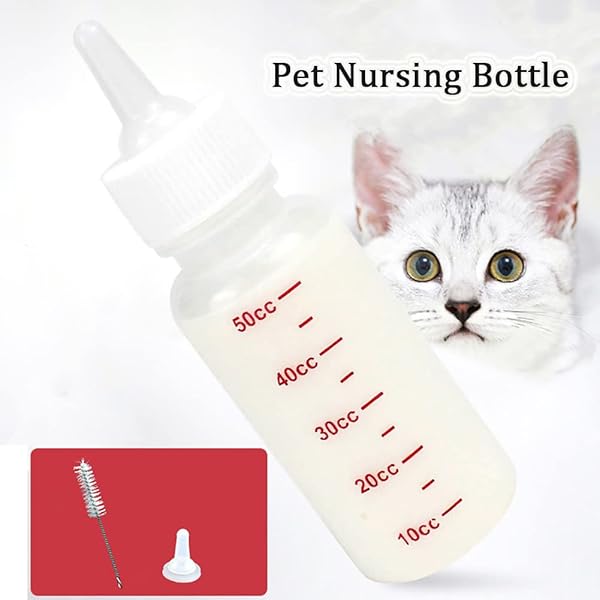 Pet Nursing Bottle Kit for Dogs and Cats Soft Tip Feeding Tool and Liquid Watering Syringe - Image 5