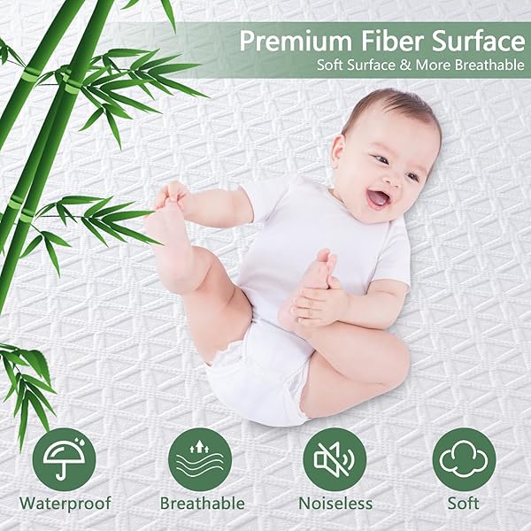 Premium Waterproof Mattress Protector Twin XL Breathable Cooling Bed Cover Soft Noiseless Washable Deep Pocket 8 to 21 Inches - Image 4