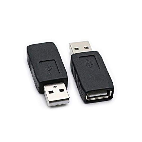 RGZHIUHFZ 2 Pack USB 2.0 Adapter - Type A Female to Male Connector for Fast Data Transfer - Image 2