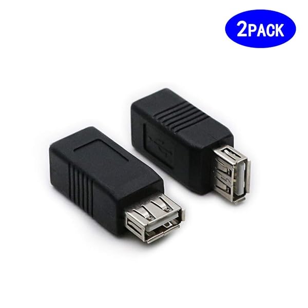 2 Pack USB 2.0 AF/BF Adapter - Type A Female to Type B Female Connector for Laptop, Printer, Camera & Hard Drive - Image 5
