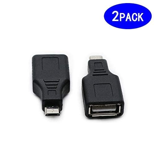 RGZHIUHFZ 2-Pack USB 2.0 Micro USB to Type A Female OTG Adapter - Fast Data Transfer Connector - Image 6