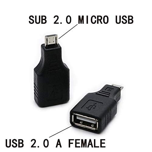 RGZHIUHFZ 2-Pack USB 2.0 Micro USB to Type A Female OTG Adapter - Fast Data Transfer Connector - Image 7