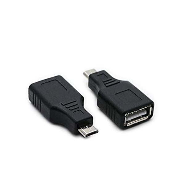 RGZHIUHFZ 2-Pack USB 2.0 Micro USB to Type A Female OTG Adapter - Fast Data Transfer Connector