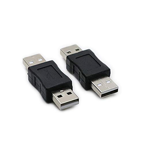 RGZHIUHFZ 2 Pack USB Male to Male Gender Changer Adapter - Fast Data Transfer Coupler