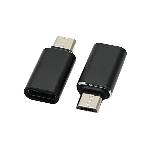 rgzhihuifz USB-C Type-C Female to Micro USB 2.0 5Pin Male Data Adapter 90 Degree Left & Right Angled Type,3 Pack - Image 6
