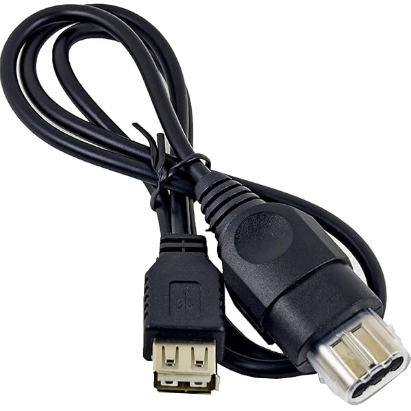 risingsaplings PC Female USB Converter Adapter Cable Cord for Original Xbox Console Gen.1 Console About 30.5in Length (2 PCS) - Image 2