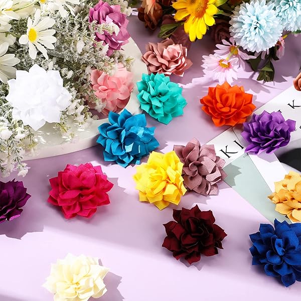 Saintrygo 20 Pieces Dog Collar Flowers Multi Color Pet Bow Ties and Flower Collars for Dogs and Cats Grooming Accessories - Image 6