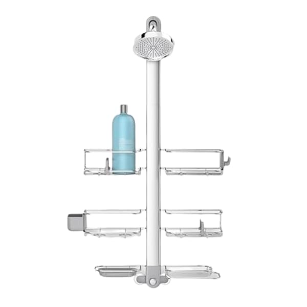 simplehuman Simplehuman Adjustable XL Shower Caddy: Stainless Steel & Anodized Aluminum for Ultimate Storage