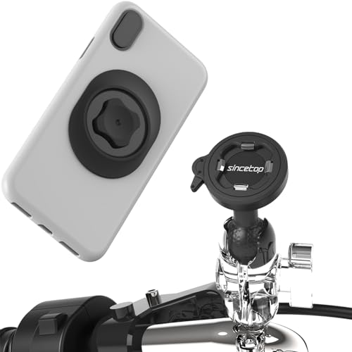 sincetop sincetop Universal 1” Ball Motorcycle Phone Mount,Quick Release Motor Bike Smartphone Holder 【Series C - 2nd Gen】