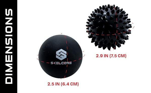 Skelcore Therapy Massage Ball Set for Back Pain Relief and Deep Tissue Myofascial Release Ideal for Physical Therapy and Yoga - Image 5