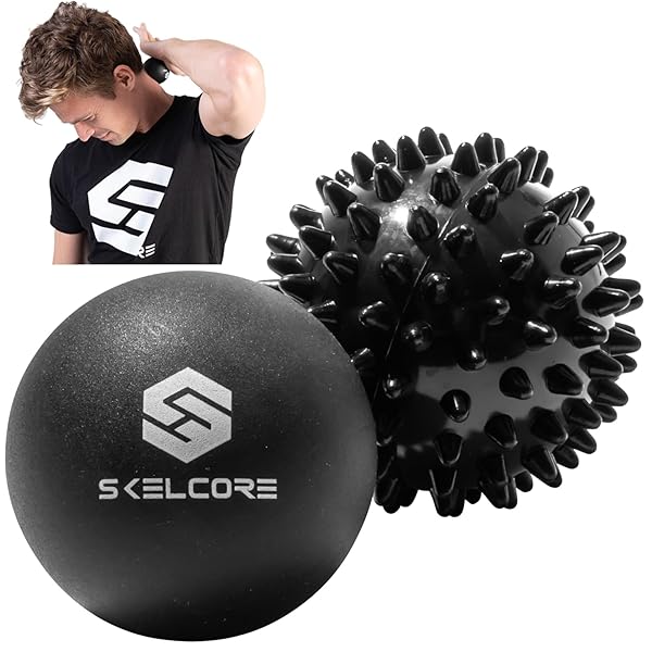 Skelcore Therapy Massage Ball Set for Back Pain Relief and Deep Tissue Myofascial Release Ideal for Physical Therapy and Yoga - Image 2
