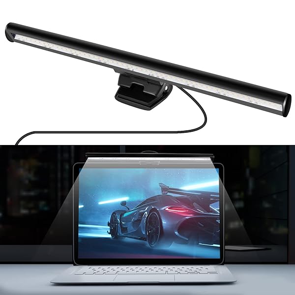 Skybess Monitor Lamp Bar for Laptop Adjustable Brightness USB LED Light for Office Home Eye Protection Space Saving No Screen Glare - Image 10
