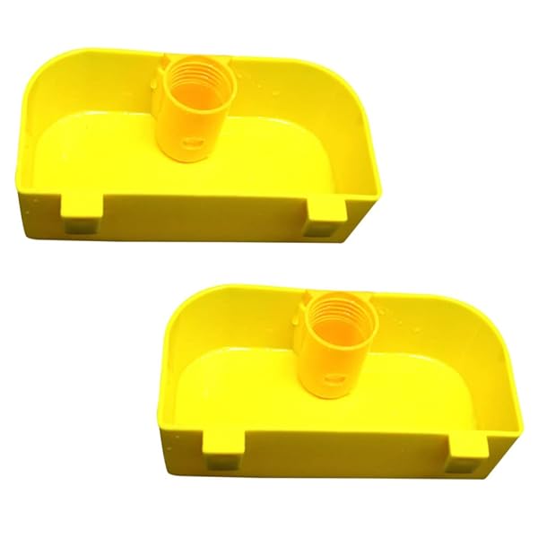 STOBOK Bird Cage Water Dispenser Feeder 2PCS Automatic Water Bowl for Parrots Pigeons Parakeets and Budgies