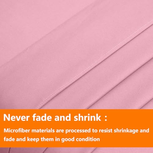 TAIMIT Pink Full Size Comforter Set 7 Pieces All Season Soft Quilted Reversible Bedding Bed in a Bag with Sheets and Pillow Shams - Image 9