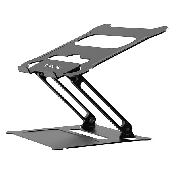 targeal Adjustable Laptop Stand: Portable Multi-Angle Riser with Heat Vent for Mac & Lenovo - Elevate Your Workspace!