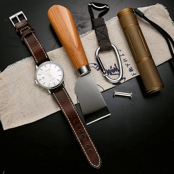 Torbollo 20mm Leather Watch Bands for Men Quick Release Handmade Vintage Replacement Strap - Image 4