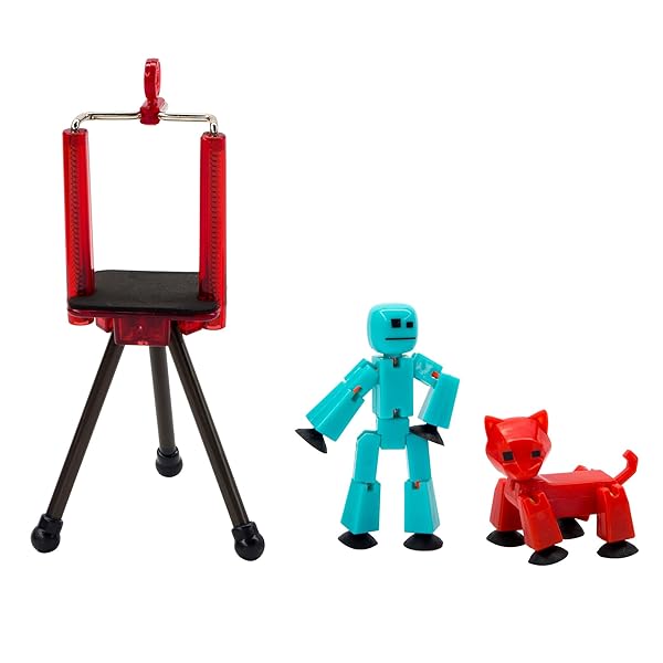 Buy Toy Shed TST615A Stikbot Studio Series 2 - 1 Stikbot, 1 Animal & Tripod in Multicolor - Image 3
