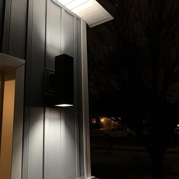 Up and Down Outdoor Wall Lights Dusk to Dawn Matte Black 2 Pack IP65 ETL Listed Sconces for Patio Garage Front Door - Image 6