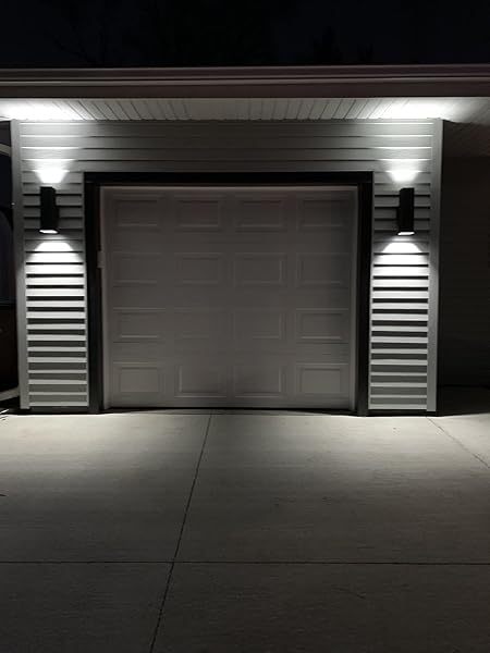 Up and Down Outdoor Wall Lights Dusk to Dawn Matte Black 2 Pack IP65 ETL Listed Sconces for Patio Garage Front Door - Image 8