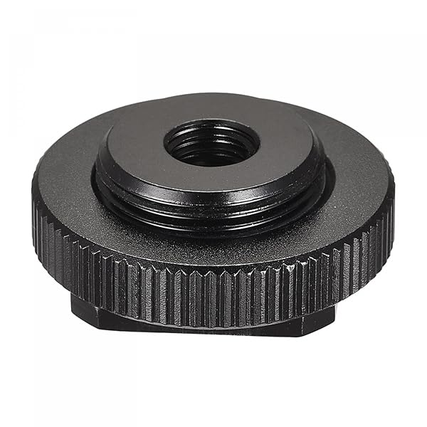 uxcell "uxcell Mic Stand Adapter 1/4" Female to 5/8" Male - Aluminum Screw Converter for Mic Stands, Tripods & Monitors"