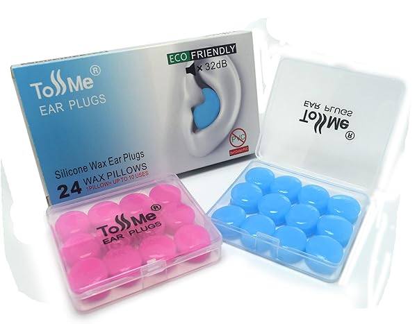 Wax Ear Plugs for Sleep 24 Silicone Earplugs for Swimming and Noise Cancelling Ear Protection SNR 32dB - Image 3
