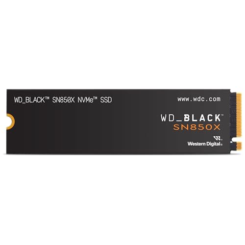 WD_BLACK 4TB SN850X NVMe Internal Gaming SSD Gen4 PCIe M.2 2280 Up to 7300 MB/s High Speed Solid State Drive