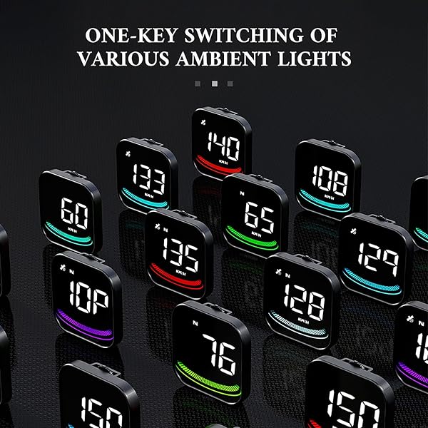 Wiiyii GPS Speedometer Universal Heads Up Display Colorful Car HUD for All Vehicles G4 - Image 8