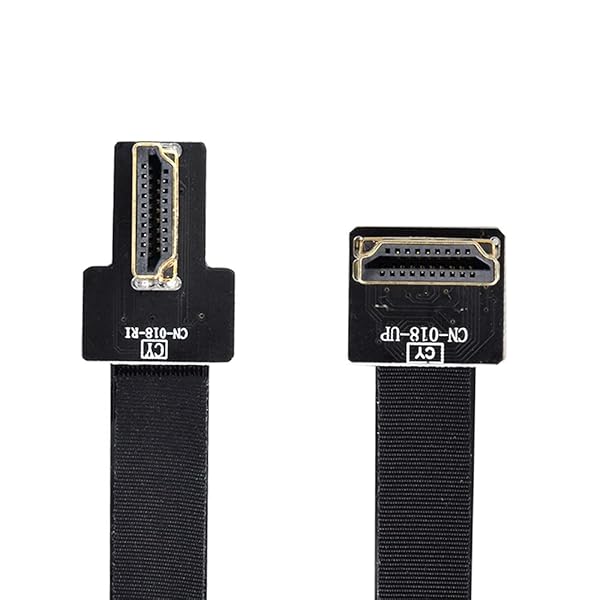 Xiwai 50cm Dual 90 Degree Right Up Angled HDMI Cable Male to Male for FPV HDTV Multicopter Aerial Photography - Image 2