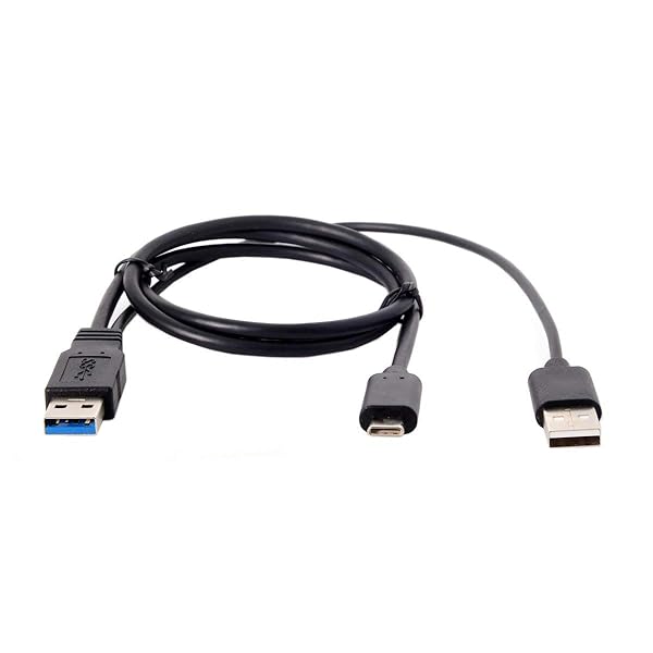 Xiwai Type-C USB-C to USB 3.0 & USB 2.0 Dual Power Data Y Cable for Laptops & Hard Drives - Image 8