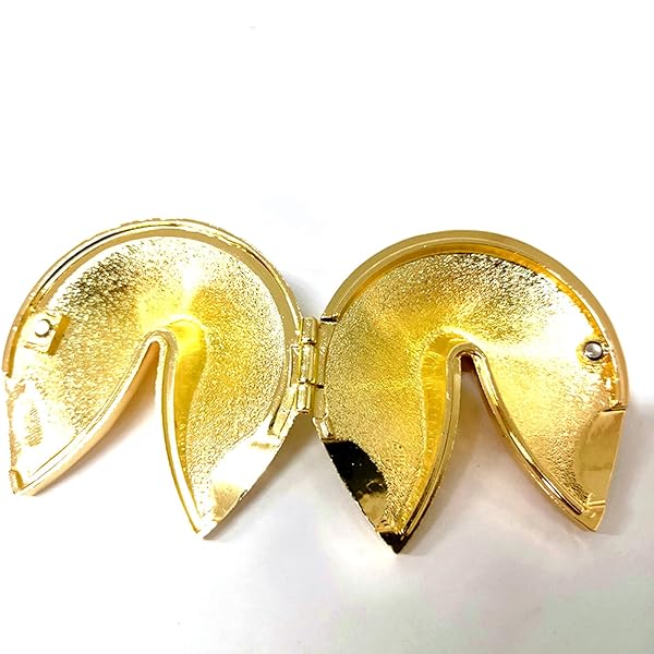 Ya.x Custom Personalized Metal Fortune Cookie Box for Weddings Unique Gift for Couples with Custom Message Keepsake 5.2cm x 5.2cm - Image 8