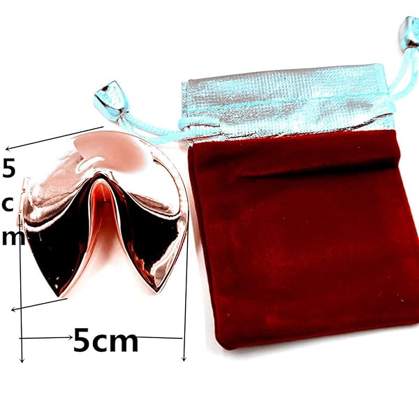 Ya.x Custom Personalized Metal Fortune Cookie Box for Weddings Unique Gift for Couples with Custom Message Keepsake 5.2cm x 5.2cm - Image 10