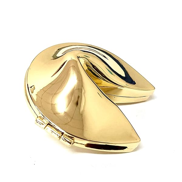 Ya.x Custom Personalized Metal Fortune Cookie Box for Weddings Unique Gift for Couples with Custom Message Keepsake 5.2cm x 5.2cm - Image 3