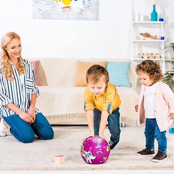 ZOOJOY Size 3 Pink Unicorn Soccer Ball for Kids with Pump Perfect Gift for Toddlers Ages 2 to 8 Indoor Outdoor Play - Image 8