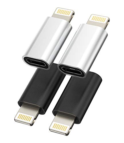 Zoyuzan 4-Pack Lightning to USB-C Adapter for iPhone 12/11 Pro Max & iPad Air - Fast Charging Connector