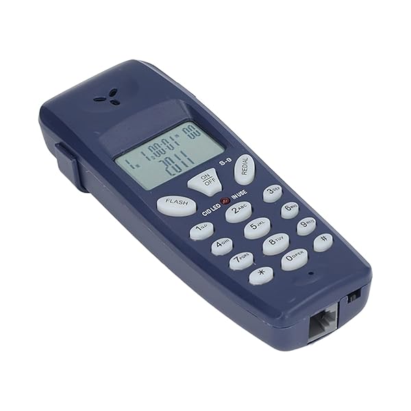 Zyyini Corded Phone Wired Desk Telephone with LCD Display for Seniors Kids Home Office School Support Redial Pause Caller ID - Image 10