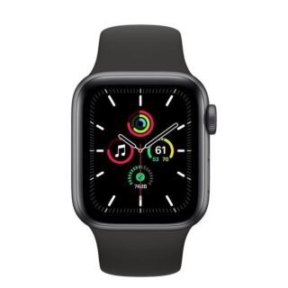 Apple Watch (Series SE) September 2020 40 mm - Aluminium Space gray - Sport Band Black 01