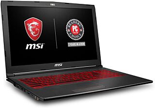 MSI GV62 8RD-034 15.6" Thin and Light Gaming Laptop, GeForce GTX 1050Ti 4G, Intel i7-8750H (6 Cores), 8GB DDR4, 128GB SSD + 1TB, Windows 10 64 bit, Steelseries Red Backlit Keys 01