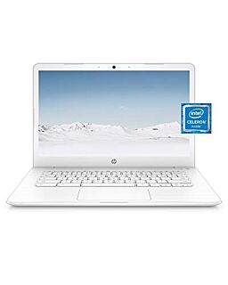 HP Chromebook 14 Laptop, Dual-core Intel Celeron Processor N3350, 4 GB RAM, 32 GB eMMC Storage, 14-inch FHD IPS Display, Google Chrome OS, Dual Speakers and Audio by B&O (14-ca051nr, 2020) 01