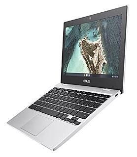 ASUS Chromebook CX1, 11.6" HD NanoEdge Display, Intel Celeron N3350 Processor, 32GB eMMC,  4GB RAM, Spill-resistant Keyboard, Chrome OS, Transparent Silver, CX1100CNA-AS42 01
