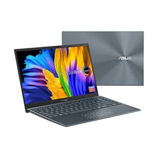 ASUS ZenBook 13 Ultra-Slim Laptop, 13.3” OLED FHD NanoEdge Bezel Display, Intel Core i7-1165G7, 16GB LPDDR4X RAM, 512GB SSD, NumberPad, Thunderbolt 4, Wi-Fi 6, Windows 10 Pro, Pine Grey, UX325EA-XS74 01