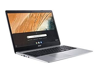 Acer Chromebook 315 Laptop Computer/ 15.6" Screen for Business Student/ Intel Celeron N4000 up to 2.6GHz/ 4GB DDR4/ iPuzzle 32GB eMMC/ 802.11AC WiFi/ Work from Home/ Silver/ Chrome OS 01