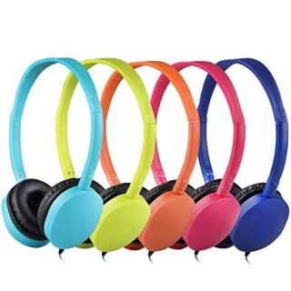 Kids Headphones Bulk 10 Pack Multi Colored for School Classroom Students Kids Children Teen and Adults (Mixed Colors) 01