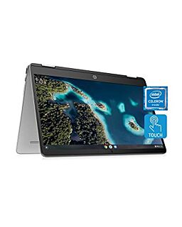 HP Chromebook x360 14a Laptop - Dual Core Intel Celeron N4020 - 4 GB RAM - 32 GB eMMC Storage - 14-inch HD Touchscreen - Google Chrome OS - Lightweight and Long Battery Life (14a-ca0010nr, 2020) 02