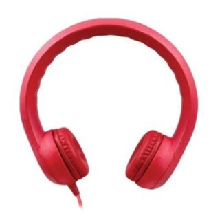 HamiltonBuhl KIDS-RED Hamilton Buhl Flex-Phones Foam Headphones, Red, kindergarten Grade to 3 Grade 01