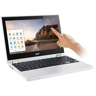 2017 Newest Acer Premium R11 11.6" Convertible 2-in-1 HD IPS Touchscreen Chromebook - Intel Quad-Core Celeron N3160 1.6GHz, 4GB RAM, 32GB eMMC, Bluetooth, HD Webcam, HDMI, USB 3.0, Chrome OS - White 01