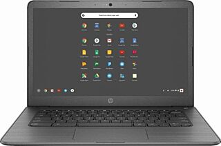 Newest HP 14-inch Chromebook HD Touchscreen Laptop PC (Intel Celeron N3350 up to 2.4GHz, 4GB RAM, 32GB Flash Memory, WiFi, HD Camera, Bluetooth, Up to 10 hrs Battery Life, Chrome OS , Black ) (Renewed 02