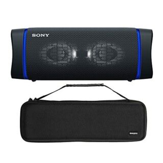 Sony SRSXB33 Extra BASS Bluetooth Wireless Portable Speaker (Black) with Knox Gear Hardshell Travel and Storage Case Bundle (2 Items) 02