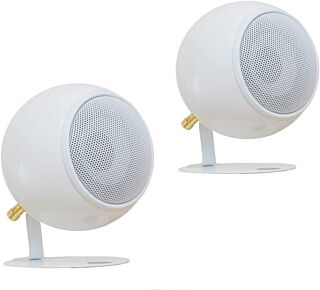 Orb Audio: Mod1 Round Stereo & TV Speakers - Two Pack - Compact Stereo Speakers - True Audiophile Reproduction - Easy to Hide - Ability To Upgrade Anytime 02