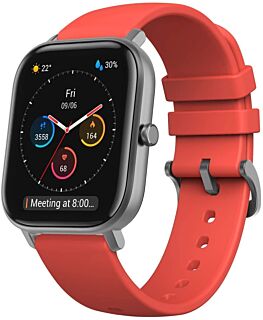 Amazfit GTS Fitness Smartwatch with Heart Rate Monitor, 14-Day Battery Life, Music Control, 1.65" Display, Sleep and Swim Tracking, GPS, Water Resistant, Smart Notifications, Vermillion Orange 01