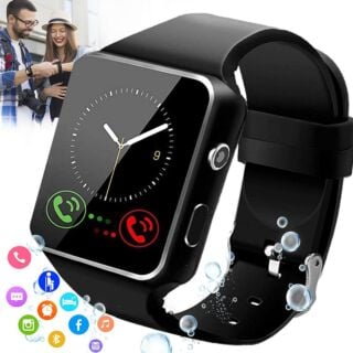 Burxoe Smart Watch,Smartwatch for Android Phones,Ip67 Waterproof Fitness Watch with Blood Pressure Heart Rate Monitor Activity Tracker with Pedometer Calorie Compatible for Samsung Ios Women Men 01